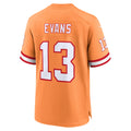 Johmsee TB.Buccaneers #13 Mike Evans Orange Throwback Game Jersey