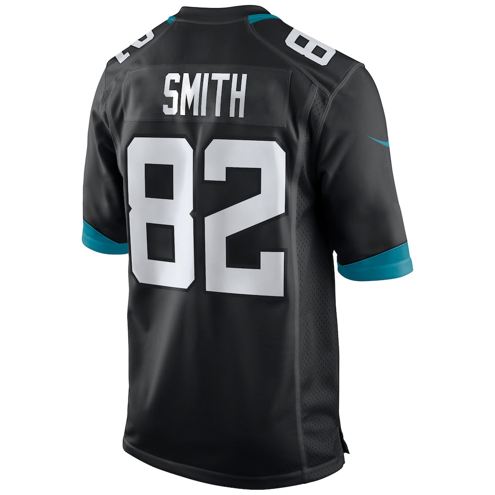 Johmsee J.Jaguars #82 Jimmy Smith Black Retired Player Alternate Game Jersey