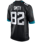 Johmsee J.Jaguars #82 Jimmy Smith Black Retired Player Alternate Game Jersey