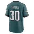 Johmsee P.Eagles #30 Jihaad Campbell Green 2025 NFL Draft First Round Pick Game Jersey