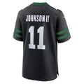 Johmsee NY.Jets #11 Jermaine Johnson II Legacy Black Alternate Game Jersey