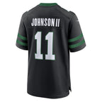 Johmsee NY.Jets #11 Jermaine Johnson II Legacy Black Alternate Game Jersey