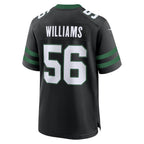 Johmsee NY.Jets #56 Quincy Williams Legacy Black Alternate Game Jersey