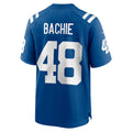 Johmsee IN.Colts #48 Joe Bachie Royal Team Game Jersey
