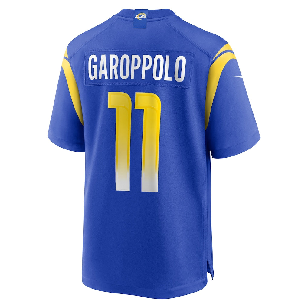 Johmsee LA.Rams #11 Jimmy Garoppolo Royal Game Jersey
