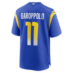 Johmsee LA.Rams #11 Jimmy Garoppolo Royal Game Jersey