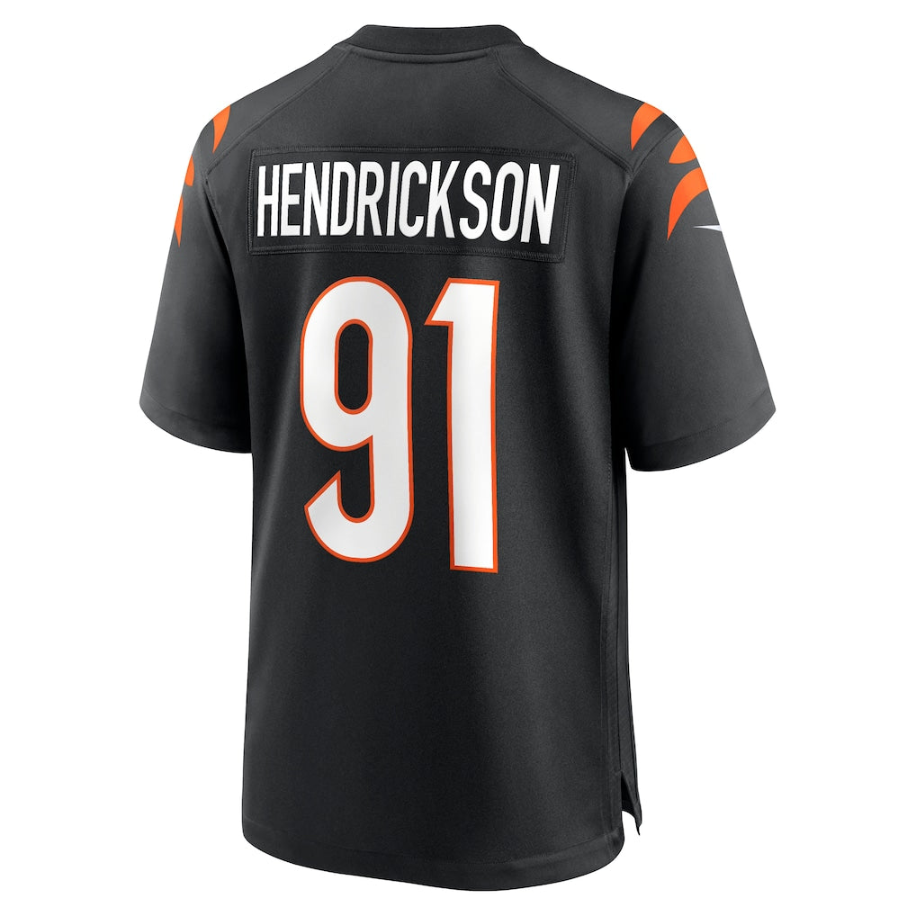 Johmsee C.Bengals #91 Trey Hendrickson Black Game Jersey