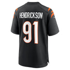 Johmsee C.Bengals #91 Trey Hendrickson Black Game Jersey
