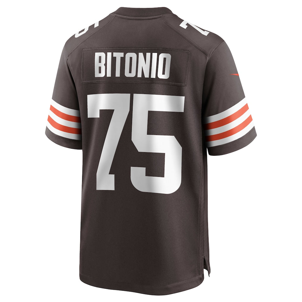 Johmsee C.Browns #75 Joel Bitonio Brown Game Jersey