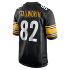 Johmsee P.Steelers #82 John Stallworth Black Retired Player Jersey
