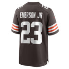 Johmsee C.Browns #23 Martin Emerson Jr. Brown Game Player Jersey