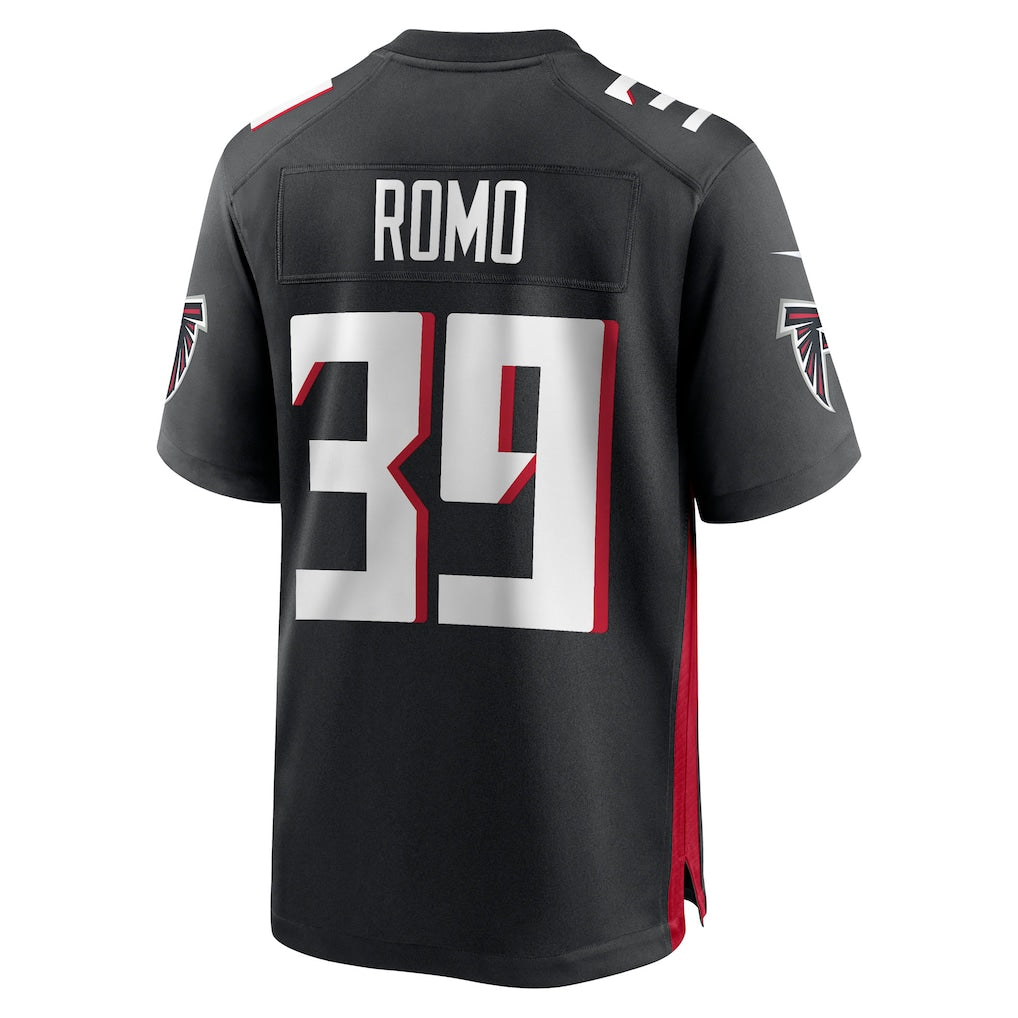 Johmsee A.Falcons #39 John Parker Romo Black Team Game Jersey