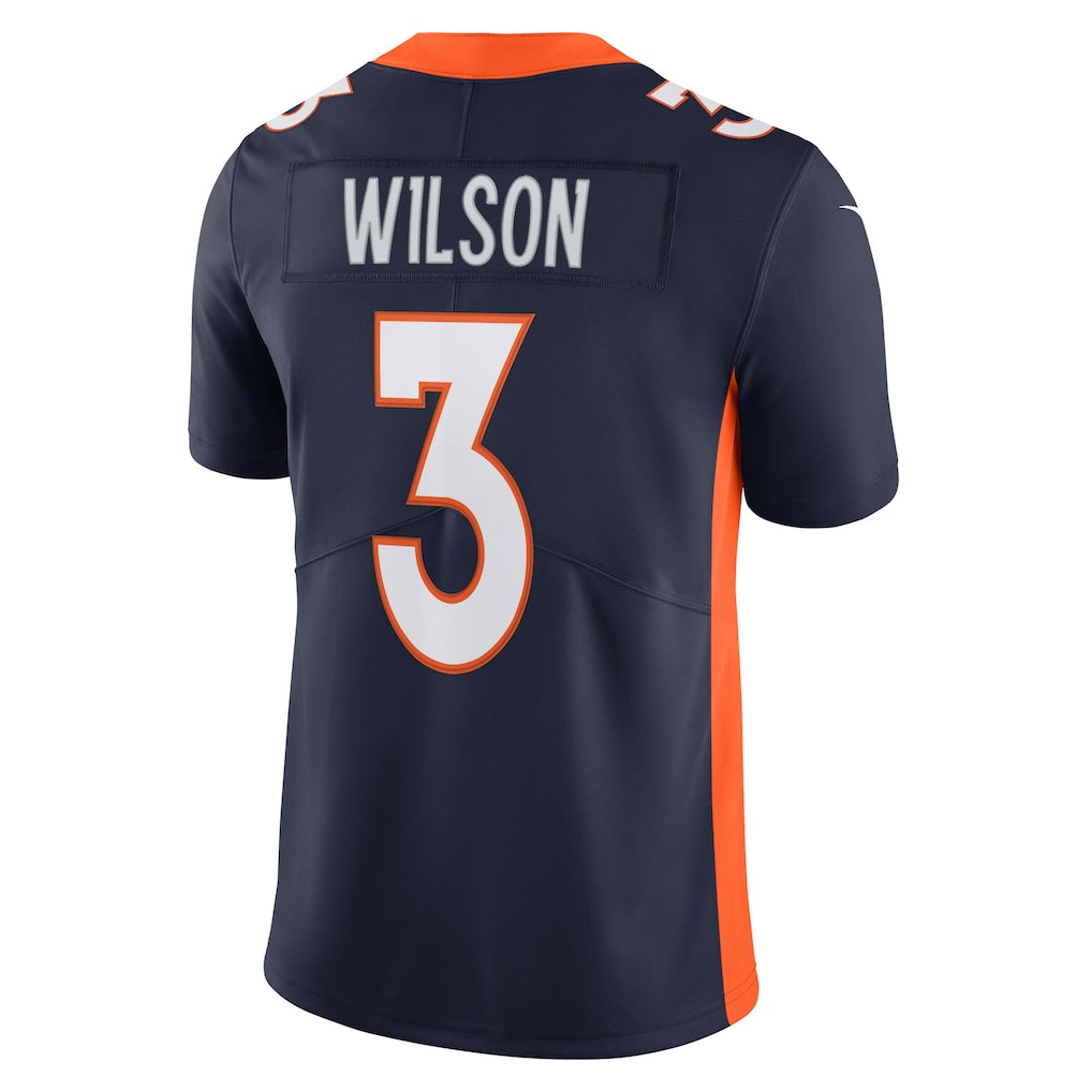 Johmsee D.Broncos #3 Russell Wilson Navy Alternate Vapor Limited Jersey