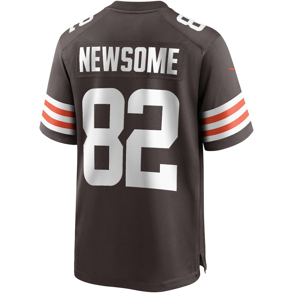 Johmsee C.Browns #82 Ozzie Newsome Brown Game Retired Player Jersey