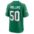 Johmsee P.Eagles #50 Jaelan Phillips Kelly Green Alternate 2 Game Jersey