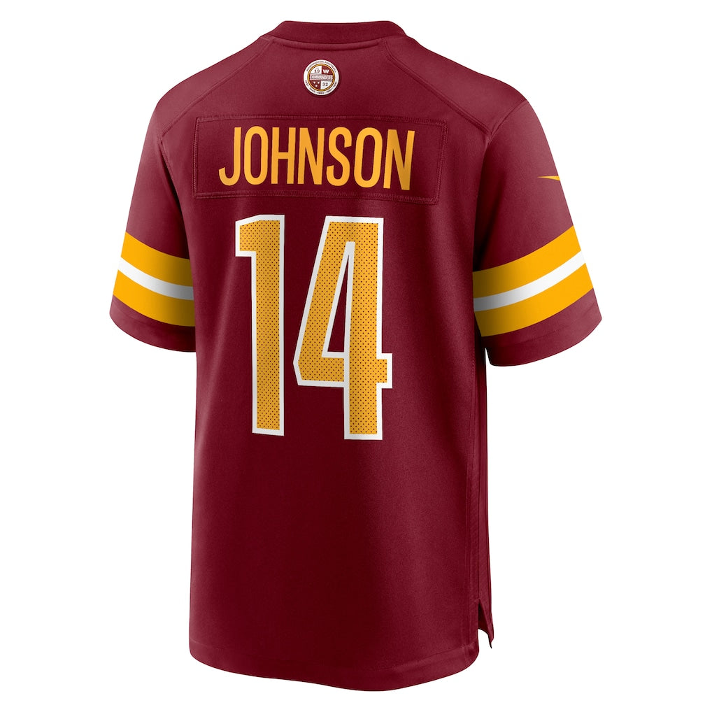 Johmsee W.Commanders #14 Josh Johnson Burgundy Team Game Jersey