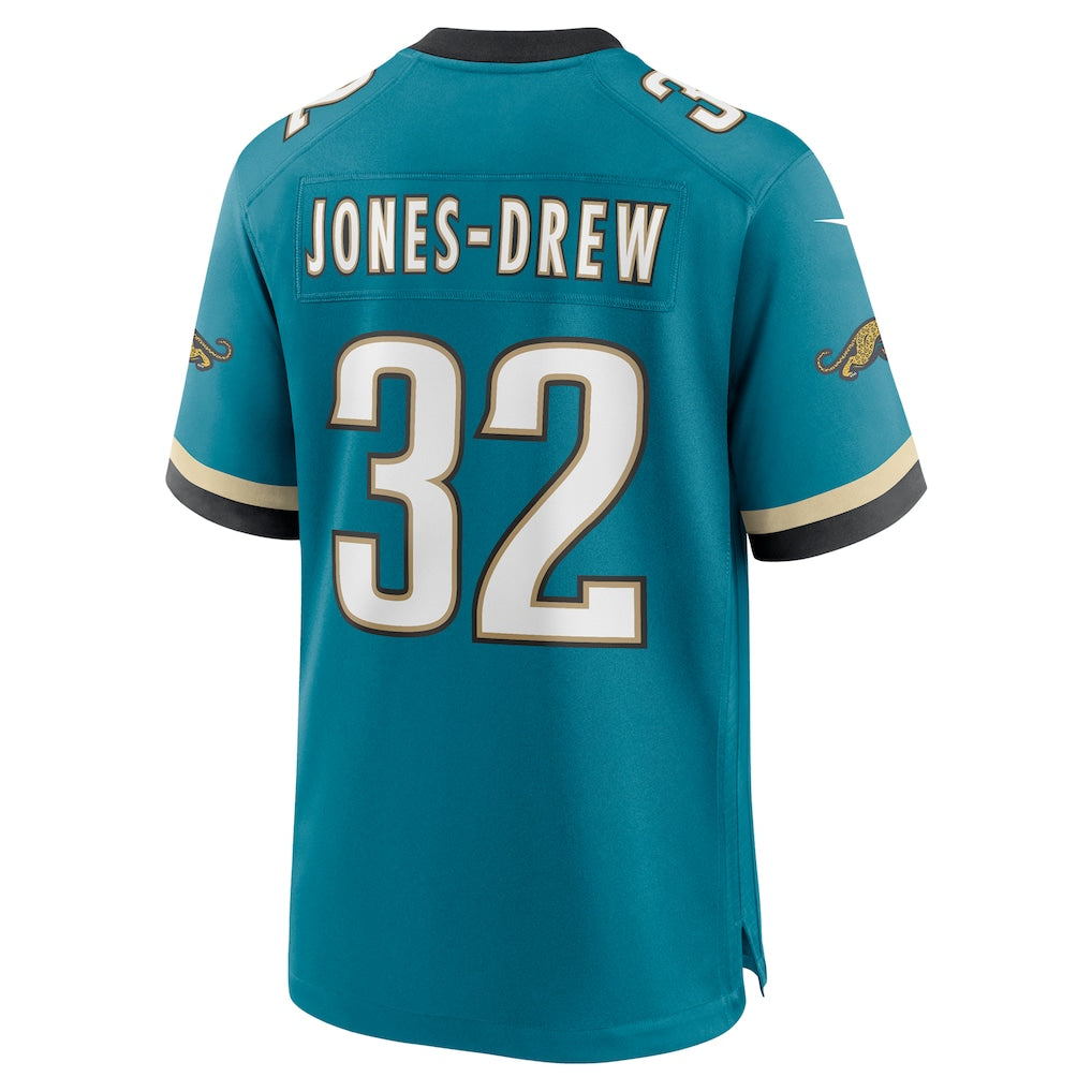 Johmsee J.Jaguars #32 Maurice Jones-Drew Teal Retired Player Alternate Game Jersey