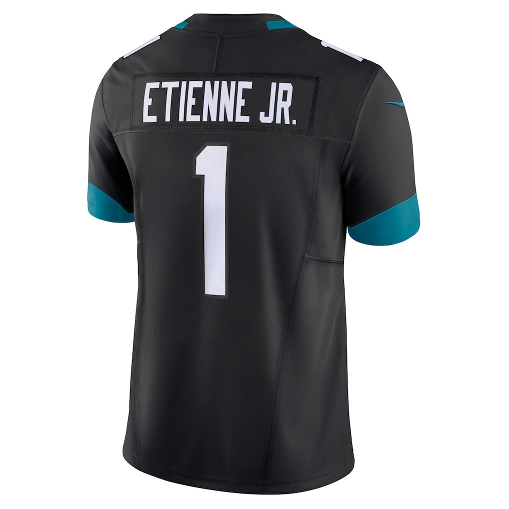 Johmsee J.Jaguars #1 Travis Etienne Jr Black Vapor F.U.S.E. Limited Jersey