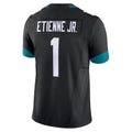 Johmsee J.Jaguars #1 Travis Etienne Jr Black Vapor F.U.S.E. Limited Jersey