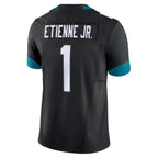 Johmsee J.Jaguars #1 Travis Etienne Jr Black Vapor F.U.S.E. Limited Jersey