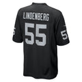 Johmsee LV.Raiders #55 Cody Lindenberg Black Team Game Jersey