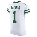 Johmsee NY.Jets #1 Ahmad Sauce Gardner White Alternate Vapor F.U.S.E. Elite Jersey