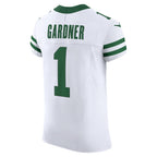 Johmsee NY.Jets #1 Ahmad Sauce Gardner White Alternate Vapor F.U.S.E. Elite Jersey