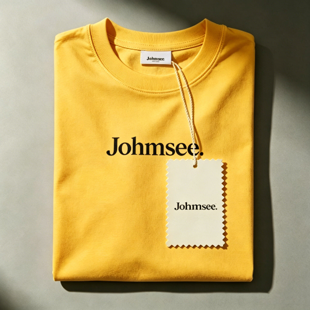 Johmsee Classic Logo Yellow T-shirt