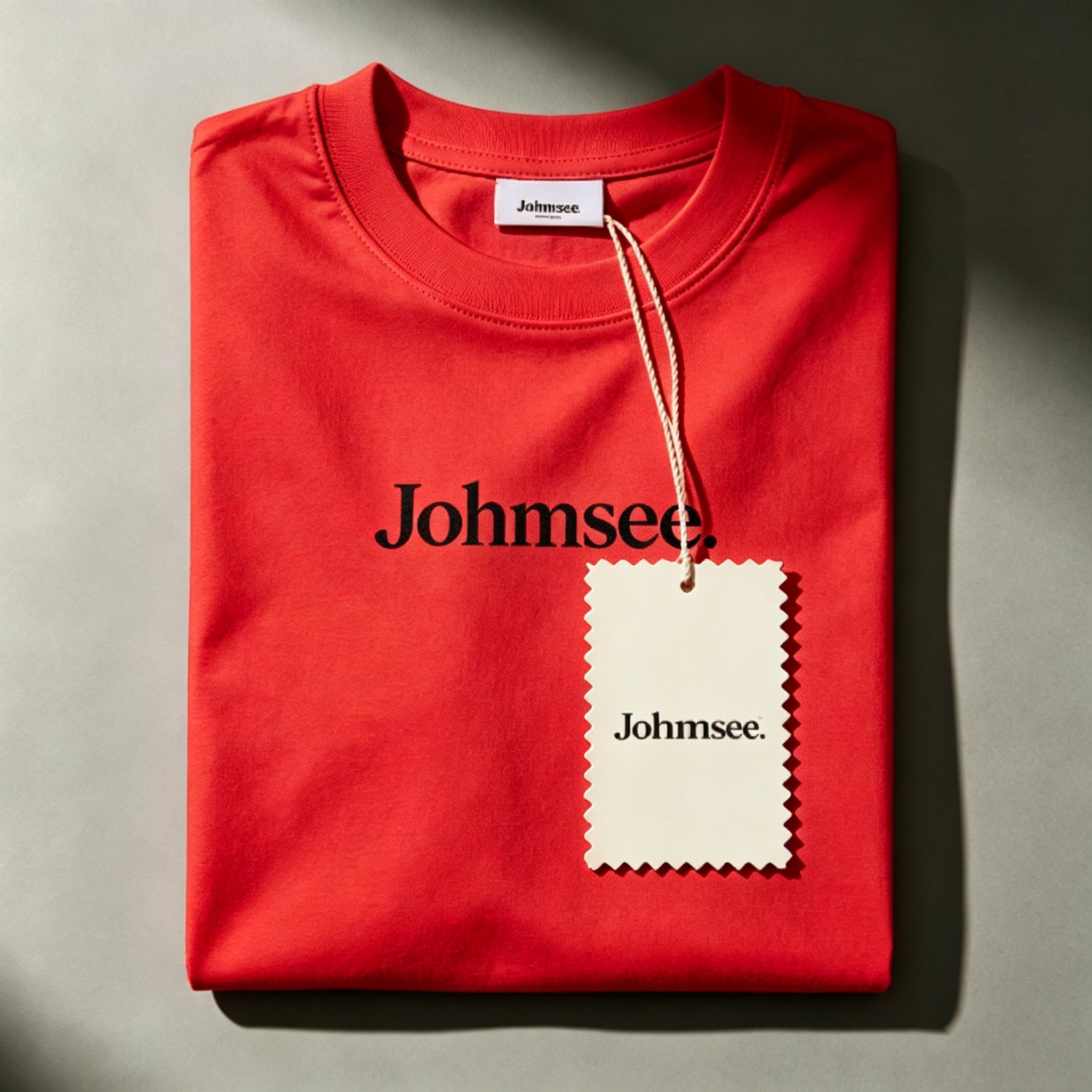 Johmsee Classic Logo Red T-shirt
