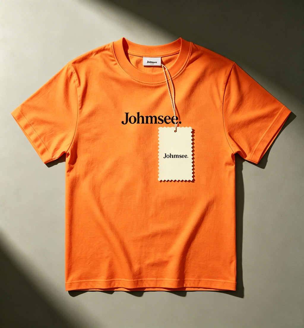 Johmsee Classic Logo Orange T-shirt