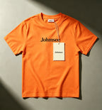 Johmsee Classic Orange T-shirt Cheap Jerseys, 100% Pure Cotton Breathable Sweat-Wicking Soft, Comfortable Skin-Friendly Short Sleeve Basic Jerseys for Daily Wear