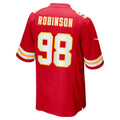 Johmsee KC.Chiefs #98 Janarius Robinson Red Team Game Jersey