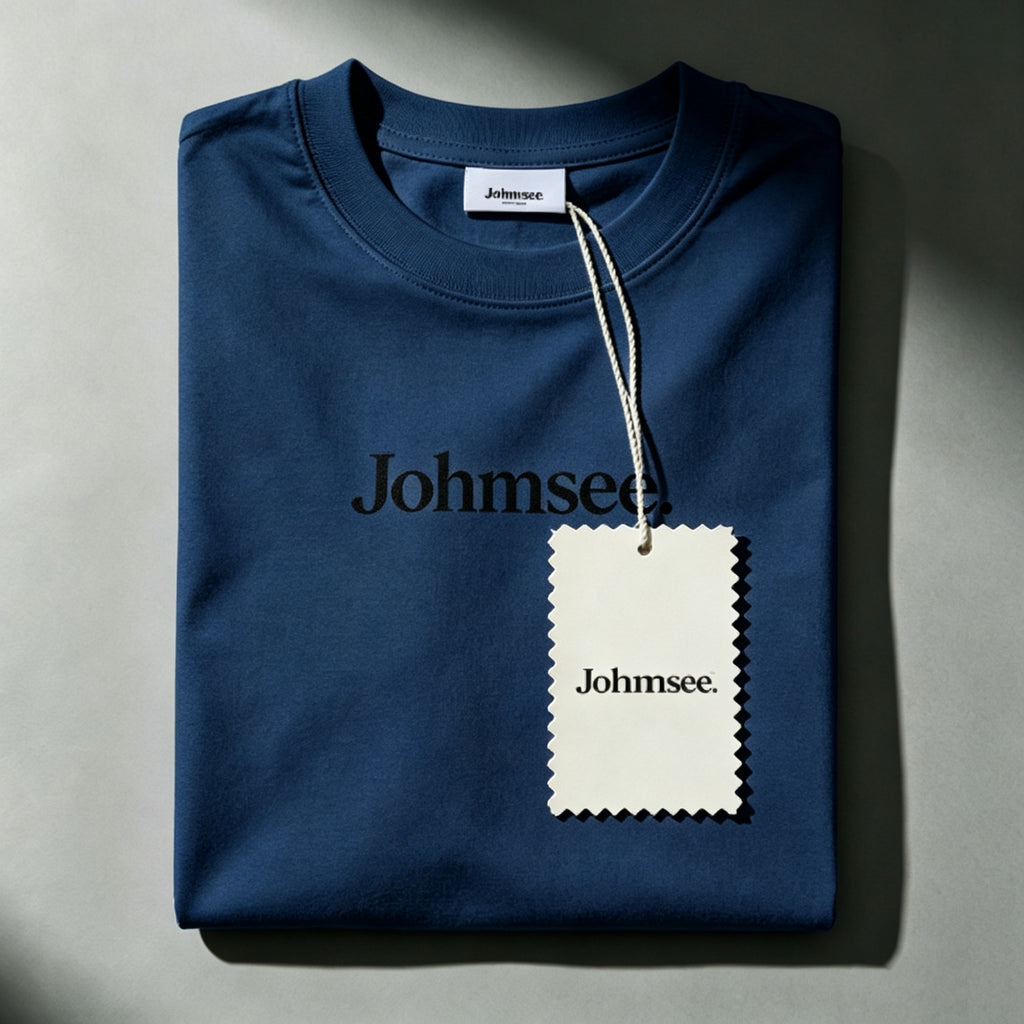 Johmsee Classic Logo Blue T-shirt