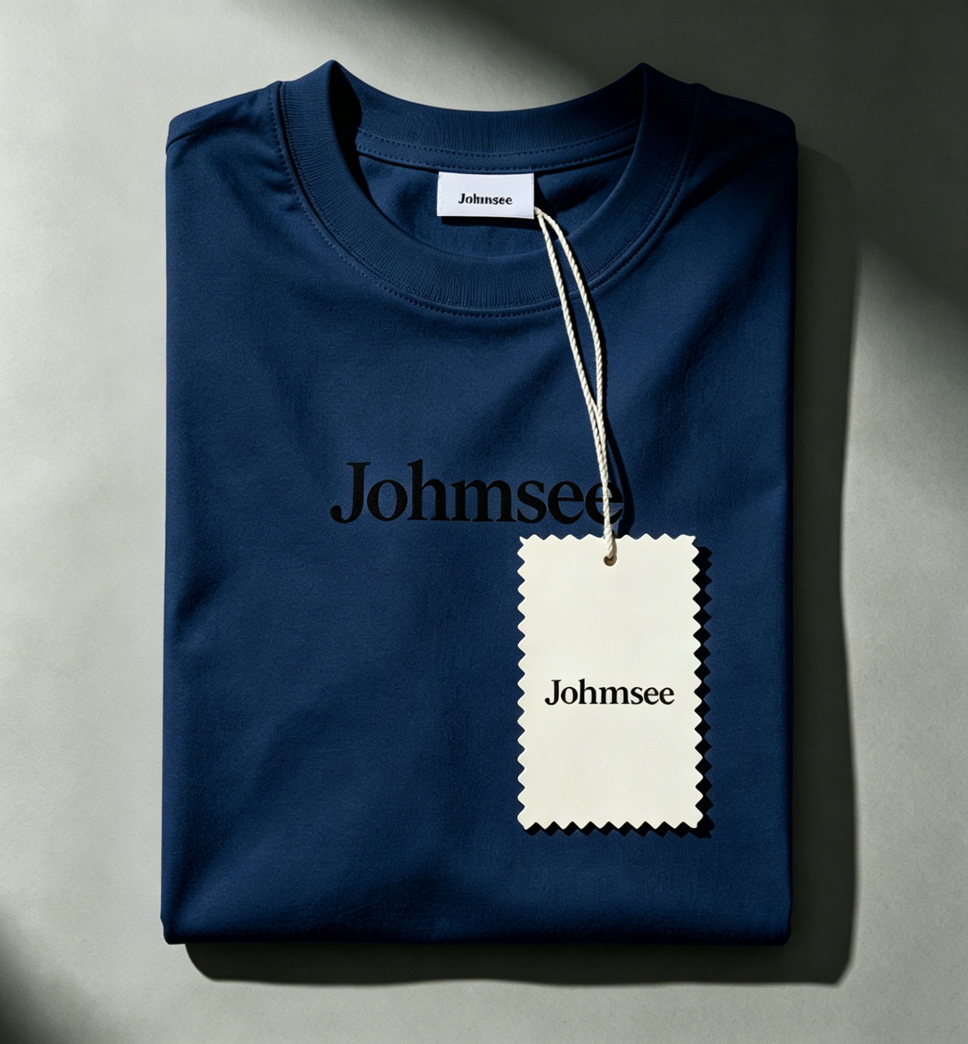 Johmsee Classic Blue T-shirt Cheap Jerseys, 100% Pure Cotton Breathable Sweat-Wicking Soft, Comfortable Skin-Friendly Short Sleeve Basic Jerseys for Daily Wear