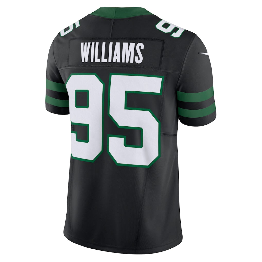 Johmsee NY.Jets #95 Quinnen Williams Legacy Black Alternate Vapor F.U.S.E. Limited Jersey