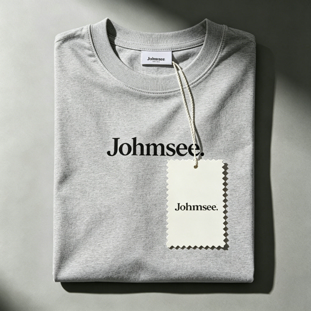 Johmsee Classic Logo Gray T-shirt