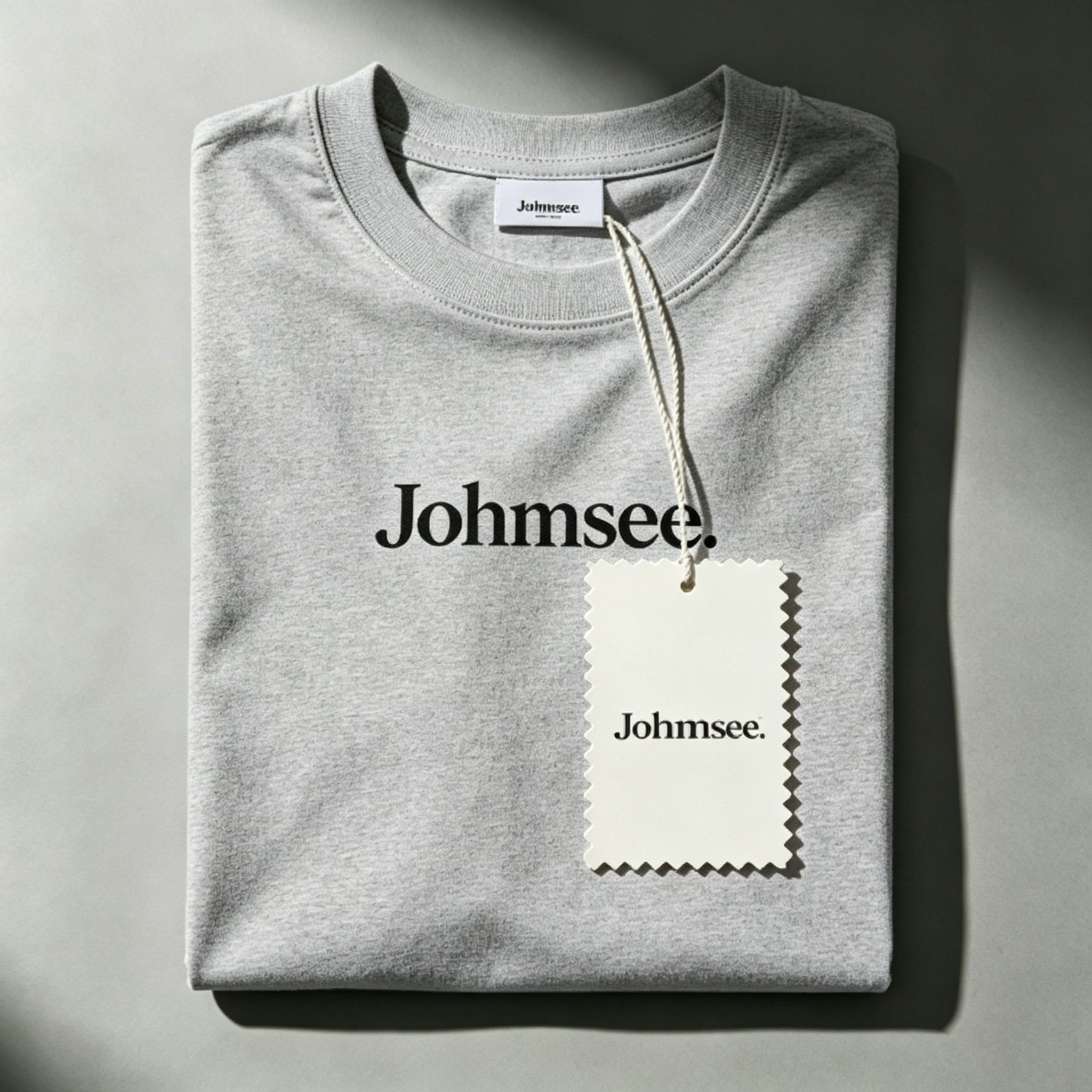 Johmsee Classic Logo Gray T-shirt