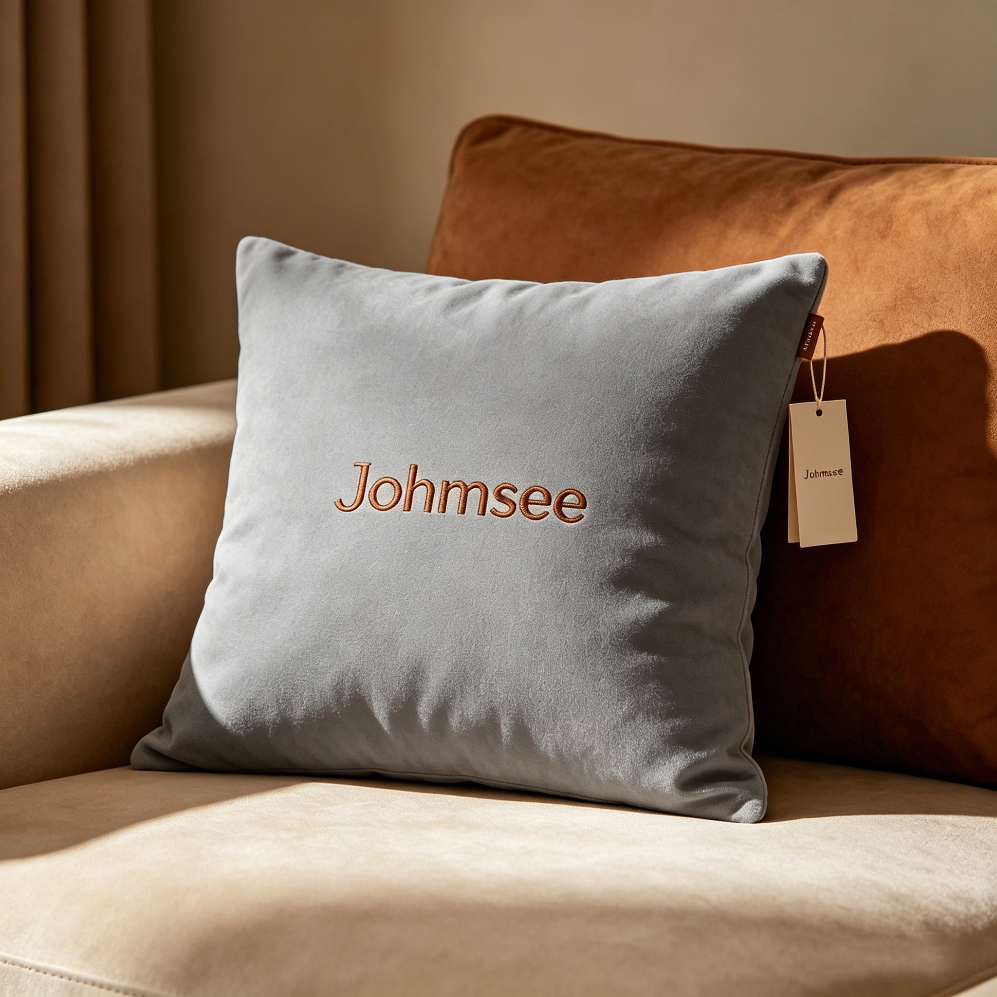 Johmsee Classic Gray Bolsters, Premium Soft Skin-Friendly Breathable Plush Filled Comfort Cheap Sofa Cushion Pillows, All-Match Home Bedroom Couch Decorative Back Pillows for Daily Use