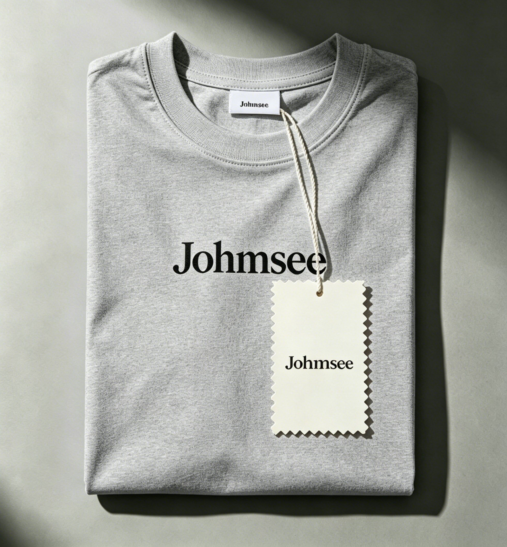 Johmsee Classic Gray T-shirt Cheap Jerseys, 100% Pure Cotton Breathable Sweat-Wicking Soft, Comfortable Skin-Friendly Short Sleeve Basic Jerseys for Daily Wear