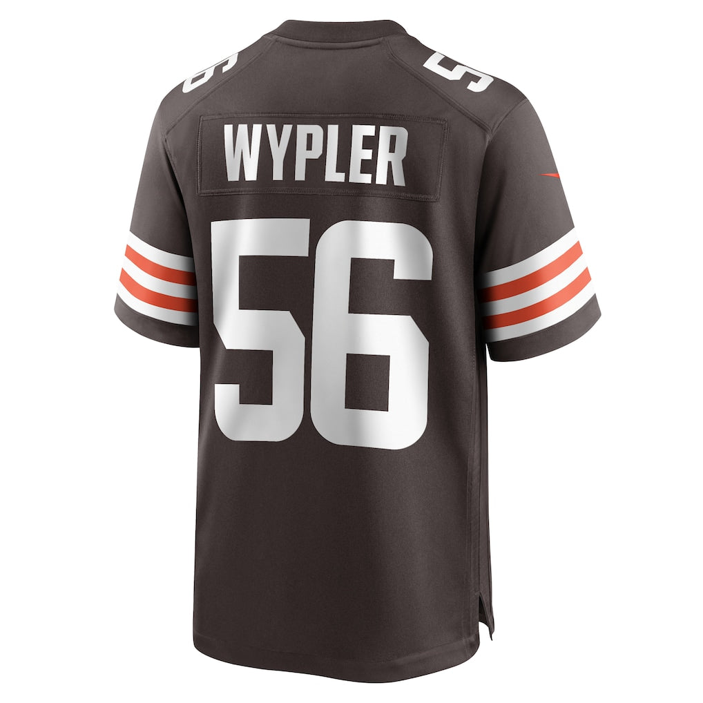 Johmsee C.Browns #56 Luke Wypler Brown Team Game Jersey