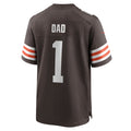 Johmsee C.Browns #1 Dad Brown Game Jersey