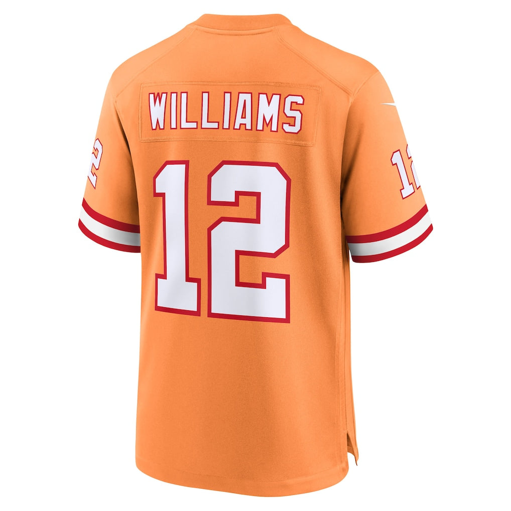 Johmsee TB.Buccaneers #12 Doug Williams Creamsicle 50th Season Game Jersey