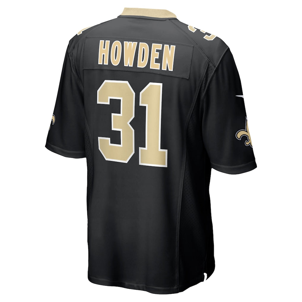 Johmsee NO.Saints #31 Jordan Howden Black Team Game Jersey