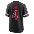 Johmsee A.Cardinals #4 Jeremiyah Love Black Game Player Stitched Jerseys