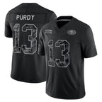 Johmsee SF.49ers #13 Brock Purdy Player Black Limited 2026 Salute to Service Home Game Stitched Jerseys