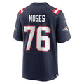 Johmsee NE.Patriots #76 Morgan Moses Navy Team Game Jersey