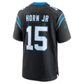 Johmsee C.Panthers #15 Jimmy Horn Jr Black Team Game Jersey