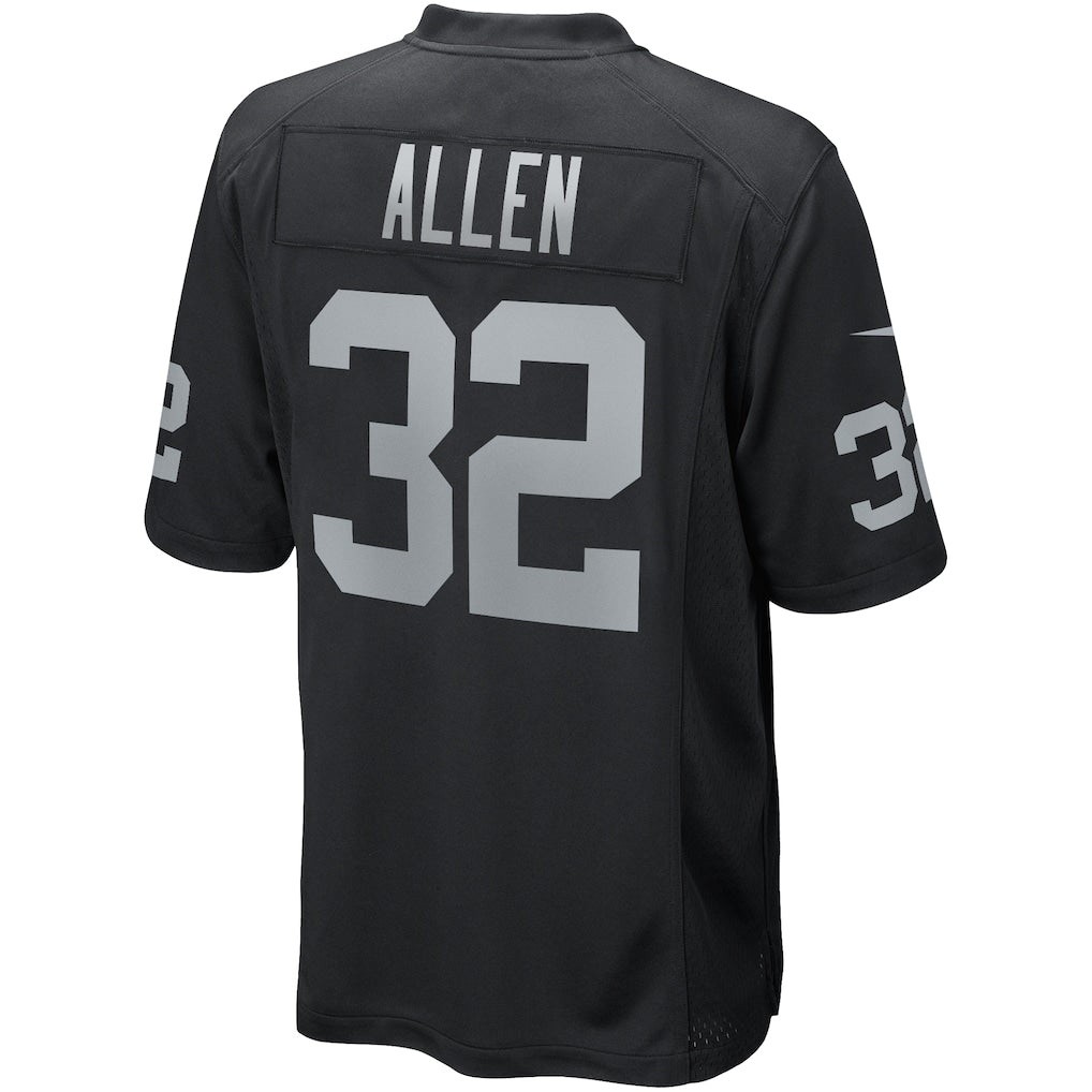 Johmsee LV.Raiders #32 Marcus Allen Black Game Retired Player Jersey