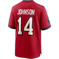 Johmsee TB.Buccaneers #14 Brad Johnson Red Game Retired Player Jersey
