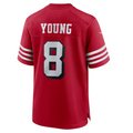 Johmsee #8 Steve Young Player SF.49ers Scarlet Alternate Game Stitched Jersey